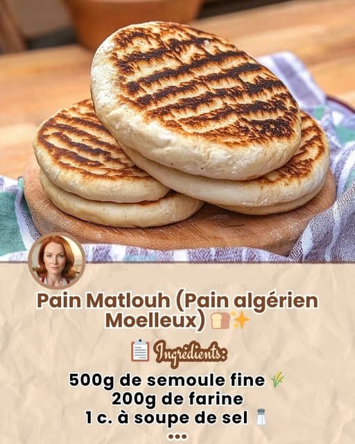 Pain Matlouh (Pain algérien Moelleux)